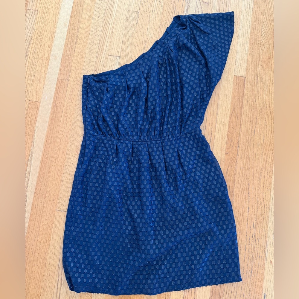 Madison Marcus - One-Shoulder Blue A-Symmetrical Dress